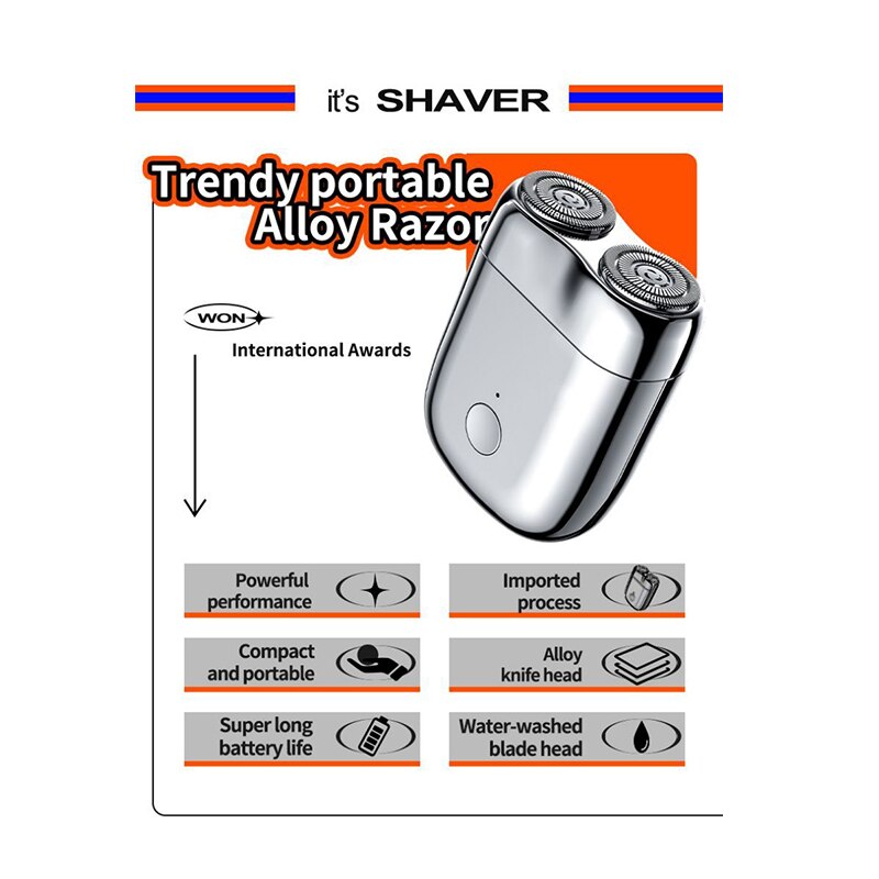 Mini Magnetic Men Electric Shaver